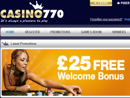 bonus 770 casino