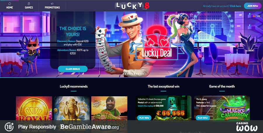 jeux lucky 8