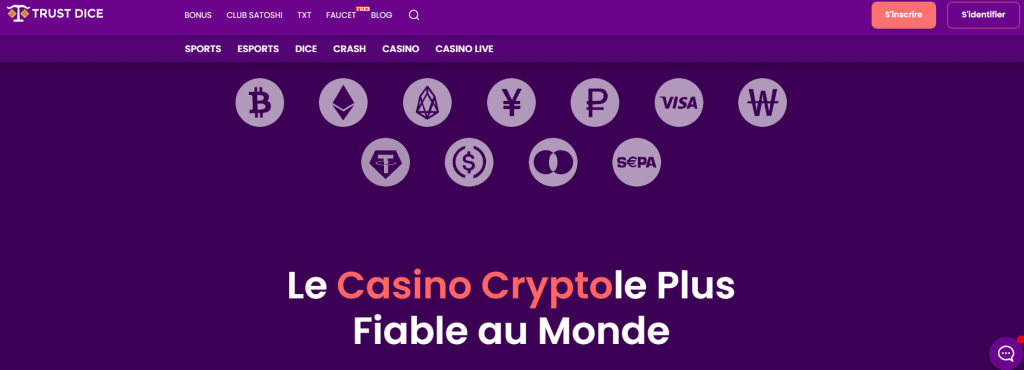 Trust Dice cryptomonnaie