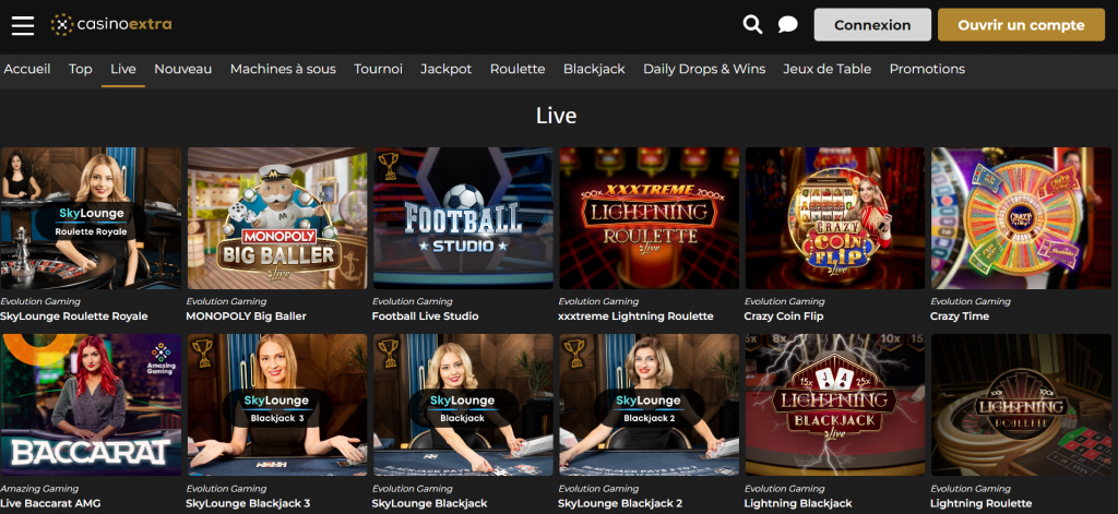 jeux live extra casino en ligne